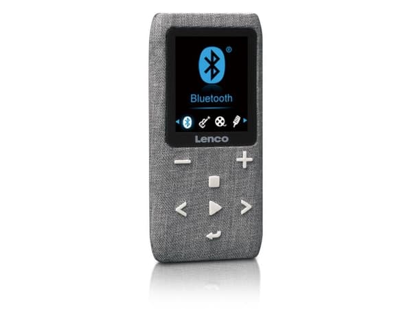 Lenco Xemio-861, MP4-soitin, 8 GB, TFT, USB 3.2 Gen 1 (3.1 Gen 1), FM-radio, Harmaa Harmaa