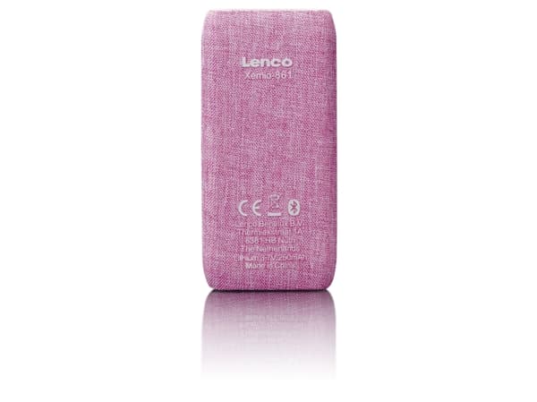 Lenco Xemio-861, MP4-soitin, 8 GB, TFT, USB 3.2 Gen 1 (3.1 Gen 1), FM-radio, vaaleanpunainen väri