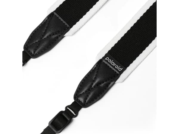 Polaroid Camera Strap Flat Black &amp; White