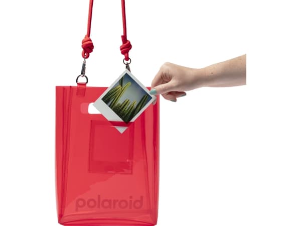 Polaroid Tpu Bucket Bag Red, Skulder boks, Polaroid, Skulderrem, Rød