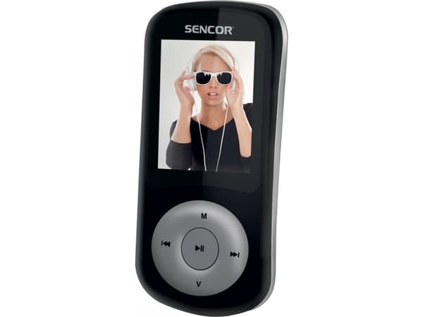 Sencor SFP 5870BS MP4 player, MP3, MP4, 8GB, FM, Black-Gray