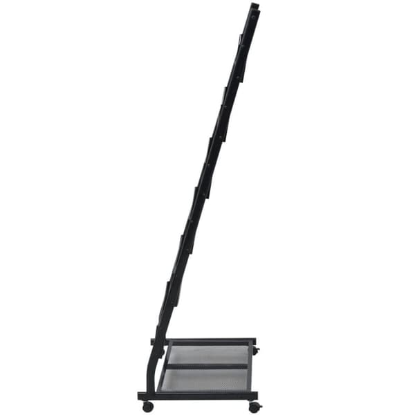 vidaXL magasinholder 47,5 x 43 x 133 cm sort A4