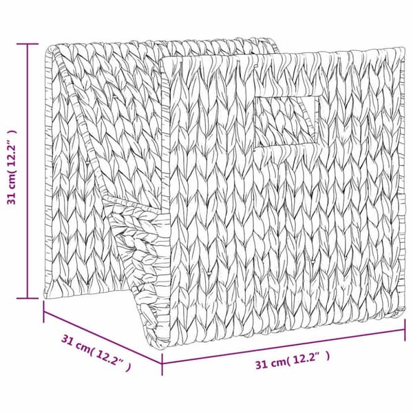 vidaXL magasinholder 31 x 31 x 31 cm vandhyacint