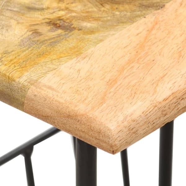 vidaXL Magasinstativ 40x30x50 cm heltre mango og stål