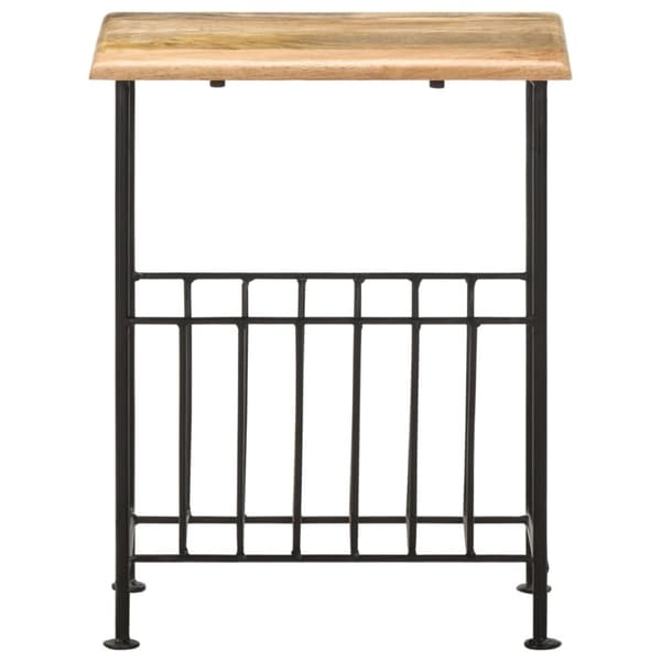 vidaXL Magasinstativ 40x30x50 cm heltre mango og stål
