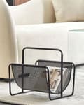 Miniatyrbild 2 av 5: Tidningsställ Svart Järn Tidningar Förvaringshållare Modern Design Heminredning