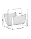Miniatyrbilde 3 av 5: Magasinstativ Svart Jern Aviser Oppbevaringsholder Moderne Design Hjemmedekor