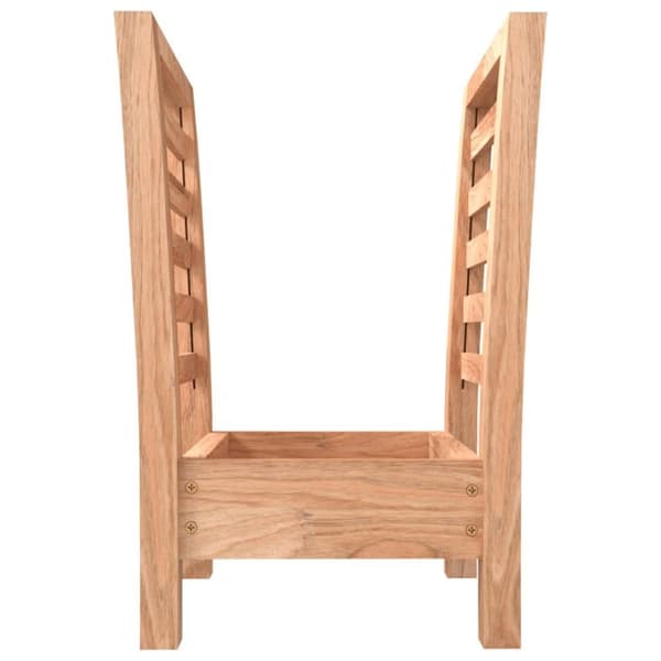 vidaXL Magasinhylle 40x26,5x38,5 cm heltre valnøtt