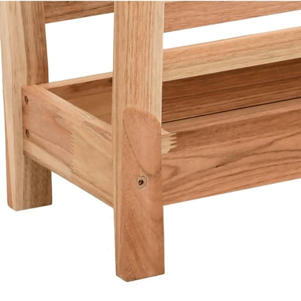 vidaXL Magasinhylle 40x26,5x38,5 cm heltre valnøtt
