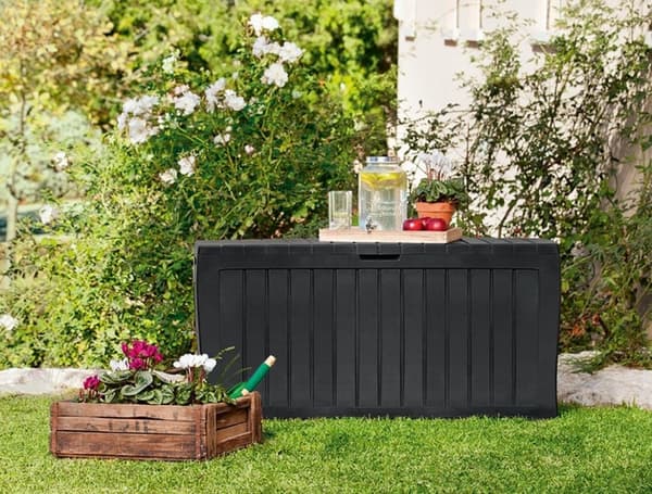 Trädgårdsförvaringslåda 270 Liter - 117x45x57 cm - Antracit