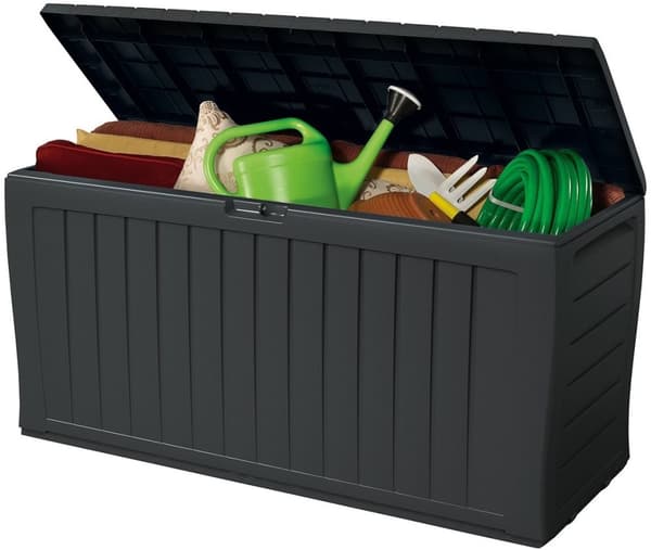Trädgårdsförvaringslåda 270 Liter - 117x45x57 cm - Antracit