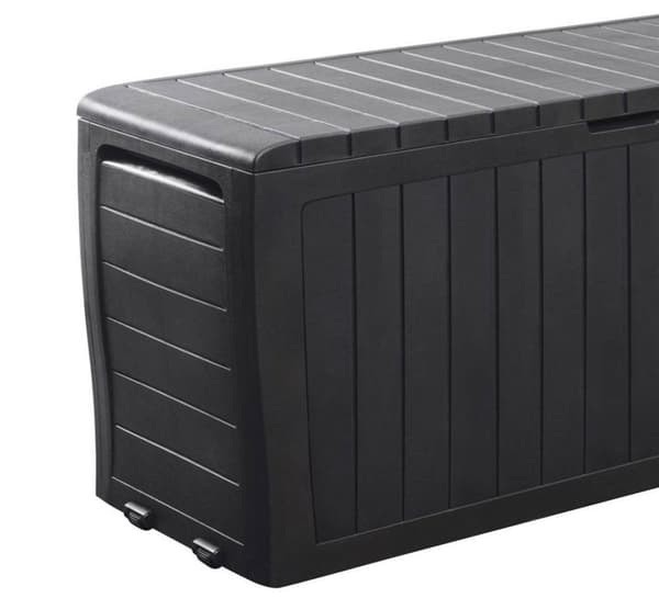 Trädgårdsförvaringslåda 270 Liter - 117x45x57 cm - Antracit