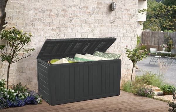 Trädgårdsförvaringslåda 270 Liter - 117x45x57 cm - Antracit