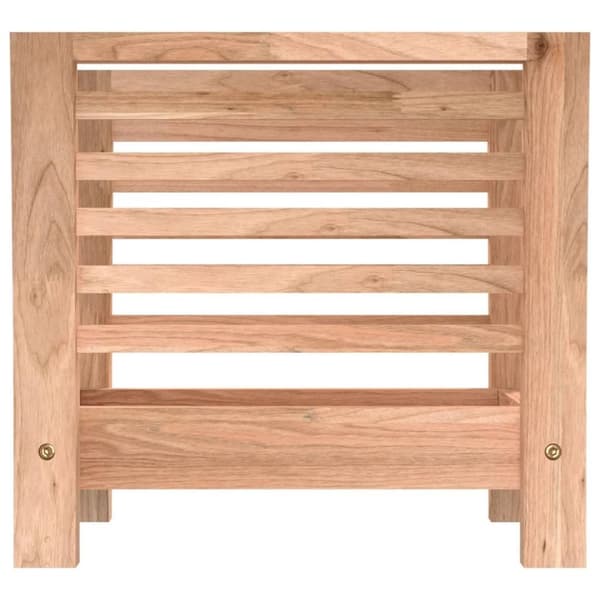 vidaXL Lehtiteline 40x26,5x38,5 cm täysi pähkinäpuu