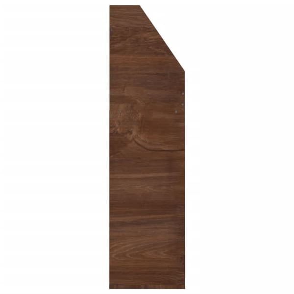 vidaXL Tidningsställ för barn brun ek 71x30x114 cm konstruerat trä