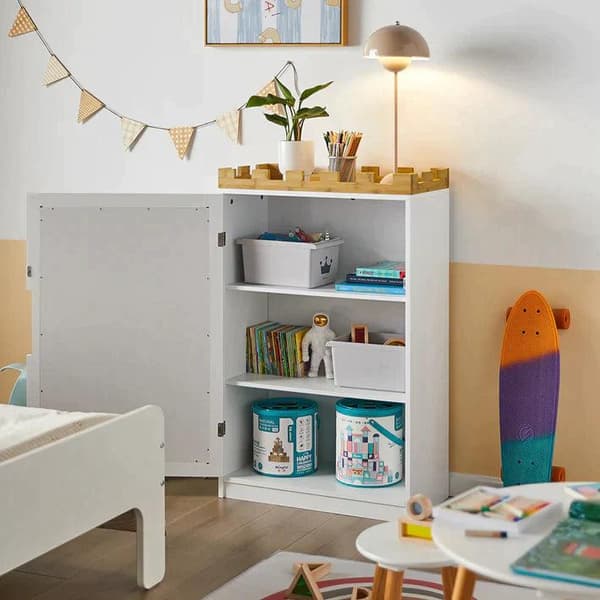 Rootz Design Lasten säilytysarkkukaappi taululla - Lasten kirjahyllyn kirjahylly