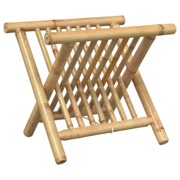 vidaXL Tidningsställ 42x30,5x34,5 cm bambu