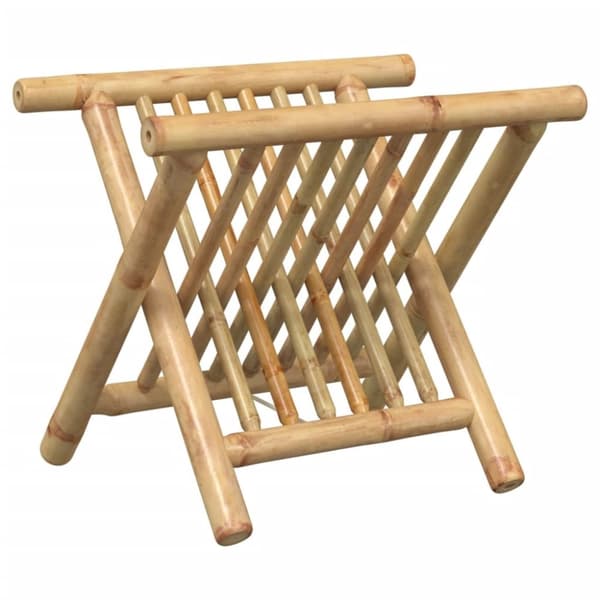 vidaXL Tidningsställ 42x30,5x34,5 cm bambu