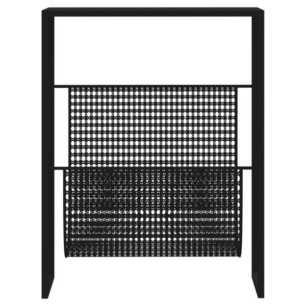 vidaXL magasinholder 35x15x45 cm stål sort - Magasinholdere