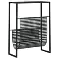 Miniatyrbillede 6 af 8: vidaXL magasinholder 35x15x45 cm stål sort -  Magasinholdere