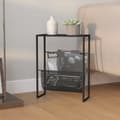 Miniatyrbillede 1 af 8: vidaXL magasinholder 35x15x45 cm stål sort -  Magasinholdere