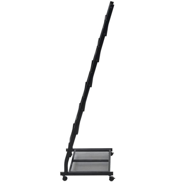 The Living Store magasinholder 47,5 x 43 x 133 cm sort A4 -  Magasinholdere