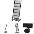 Miniatyrbillede 1 af 6: The Living Store magasinholder 47,5 x 43 x 133 cm sort A4 -  Magasinholdere