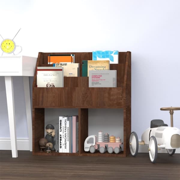 Lehtitelineet - Living Lasten lehtiteline ruskea tammi 71x30x78,5 cm tekninen puu