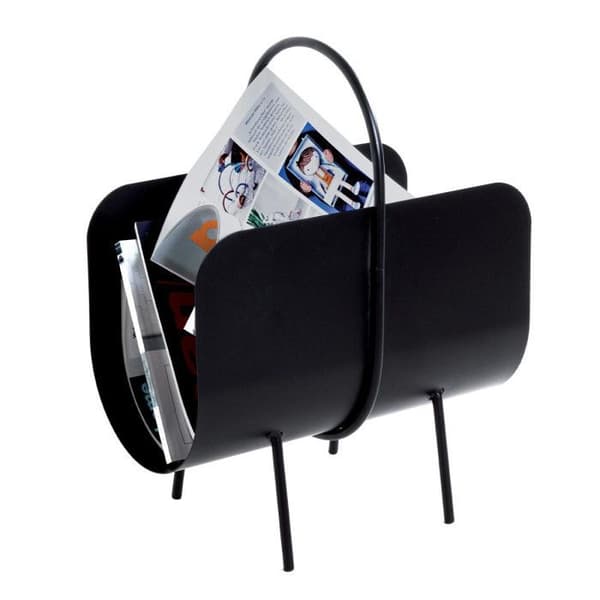 Design Tidningsställ "sero" 47cm Svartlackerad - Paris Prix