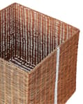 Miniatyrbilde 7 av 8: Oppbevaring dekorative gaveesker brun rotting juledekor sett med 3 firkantede i ulike størrelser Rustikk design