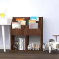 Miniatyrbild 1 av 2: Tidningsställ för barn brun ek 71x30x78,5 cm konstruerat trä