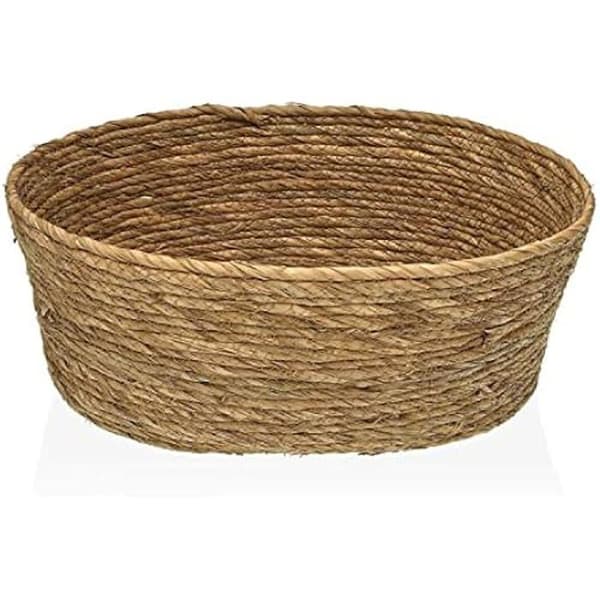 Korg - VERSA - Naturlig Oval - Halm - Flätning - Naturfiber