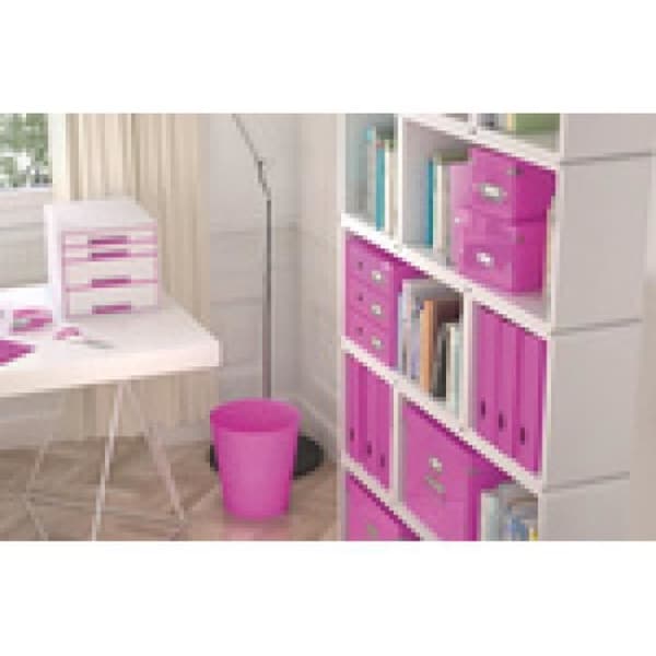 LEITZ Tidskriftssamlare WOW, A4, plast, gul 0,000000 svart