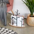 Miniatyrbild 3 av 3: Tidningsställ - Balvi - Höst - Metall - Svart - Design i form av träd