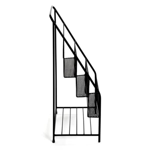 Design Metal Tidningsställ "agora" 69cm Svart - Paris Prix
