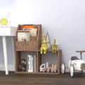 Miniatyrbild 1 av 2: Tidningsställ för barn sonoma-ek 71x30x78,5 cm konstruerat trä