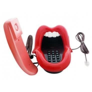 Telefon - Original - Sexig Mun - Röd - Vuxen - Blanda