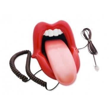 Telefon - Original - Sexig Mun - Röd - Vuxen - Blanda
