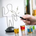 Miniatyrbild 2 av 2: Stålkonturring dricksspel - EUROWEB - För vuxna - 4 glas - Batteri ingår ej