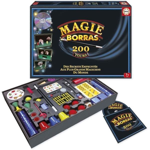 EDUCA Magie Borras 200 Tricks Magic Kit - Träna som de bästa magikerna i världen