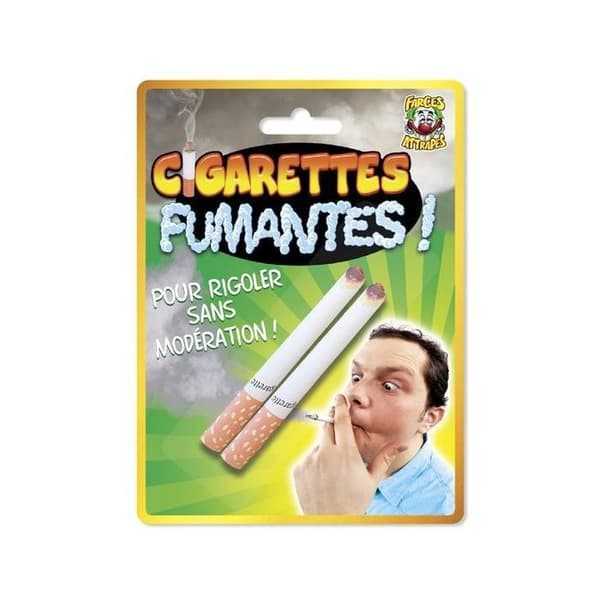 2 falska rökeffektcigaretter - Prank and catch - Skämttillbehör