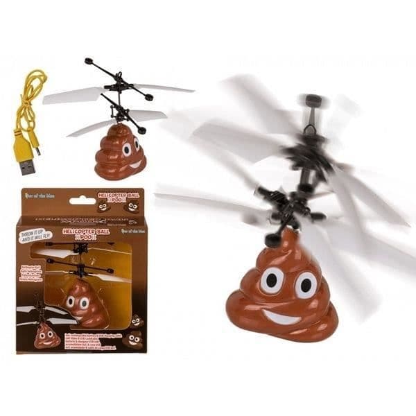 Helikopter - Ej specificerad - Avföringsemoji - Manuell kontroll - Uppladdningsbart batteri - 5 minuters flygning