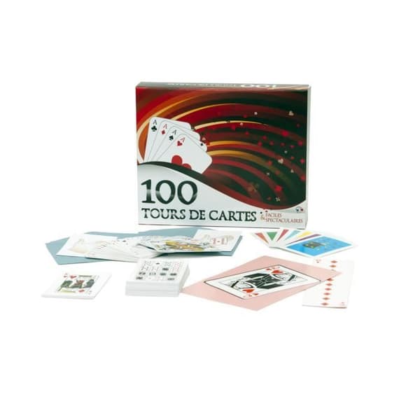 Box med 100 korttricks - FERRIOT - Tillbehör ingår - För barn från 6 år och uppåt