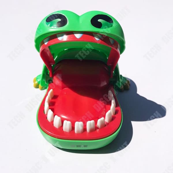 Krokodilleksak - Teknisk rabatt - Bitande krokodiltrick - 13x10cm - Plast - 2 spelare eller fler