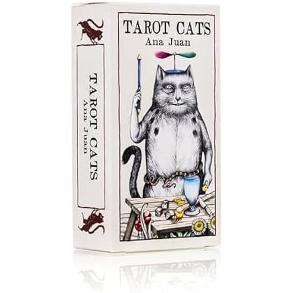 Tarot - FOURNIER - Tarot Katter - 78 kort - Illustrationer av Ana Juan - Tryckt i Spanien