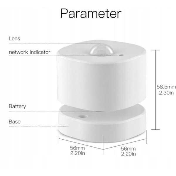 MOES IR Mänsklig Sensor, Zigbee
