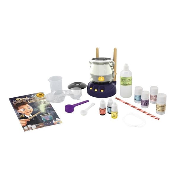 Buki wizards' kemi-kit - 30 magiska experiment - Ljus- och rökeffekter - från 8 år och uppåt