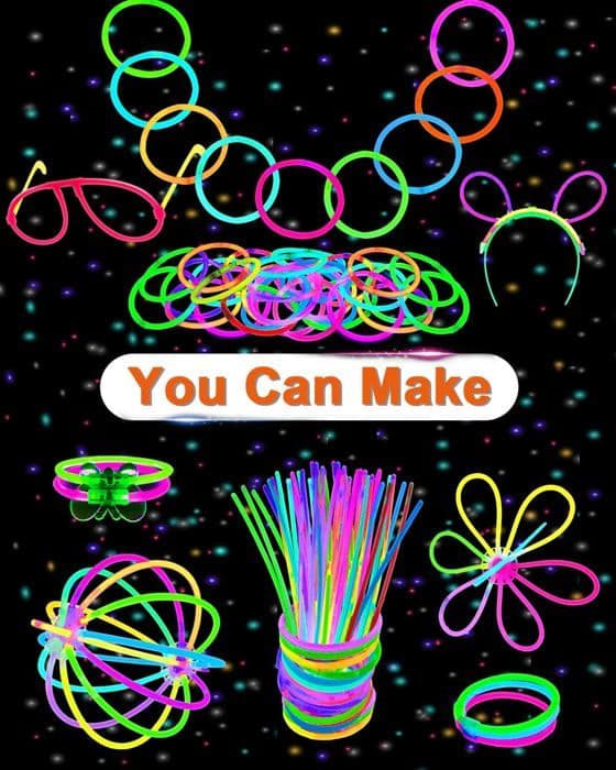 Carehabi - Knicklichter - Party Light Sticks Set-100x barn- med kontaktdon- Dekoration och festtillbehör