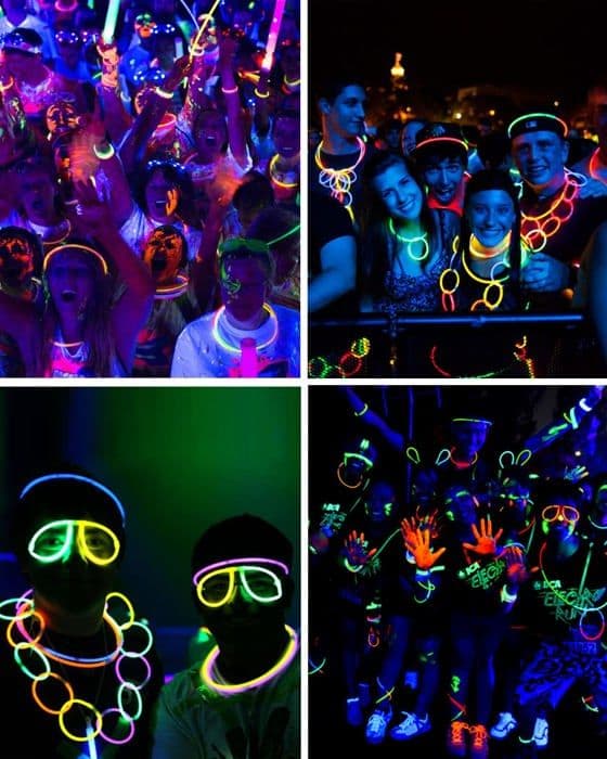 Carehabi - Knicklichter - Party Light Sticks Set-100x barn- med kontaktdon- Dekoration och festtillbehör