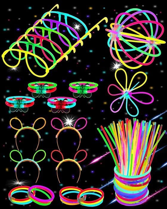 Carehabi - Knicklichter - Party Light Sticks Set-100x barn- med kontaktdon- Dekoration och festtillbehör